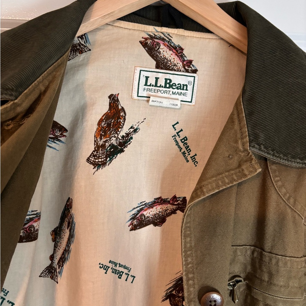 L.L. Bean VINTAGE Woman’s Regular Chore Jacket Khaki and Olive Field Jacket